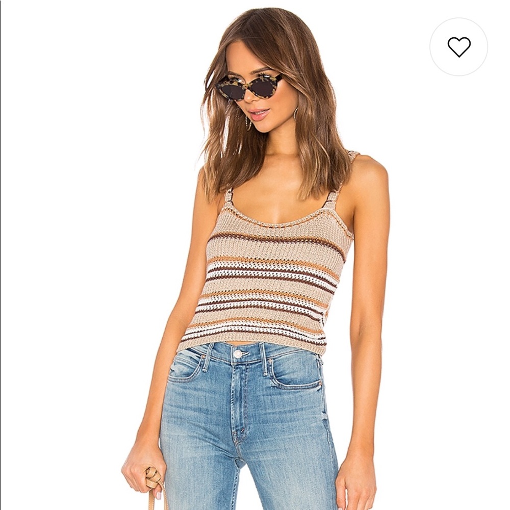 Line & Dot sweater tank